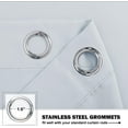 thumbnail image 4 of NICETOWN Greyish White Short Blackout Curtains for Small Window, Light Blocking Thermal Insulated Curtains Privacy Grommet Window Treatment, 42"x24", 2 Panels, 4 of 7