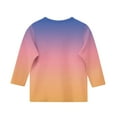 thumbnail image 4 of Ndbuld Summer Clearance Girls Long Sleeve Shirts Soft Cotton Crewneck Girls' Basic Long-Sleeve T-Shirts Toddlers' Tagless Tees Orange 160cm/63in, 4 of 5