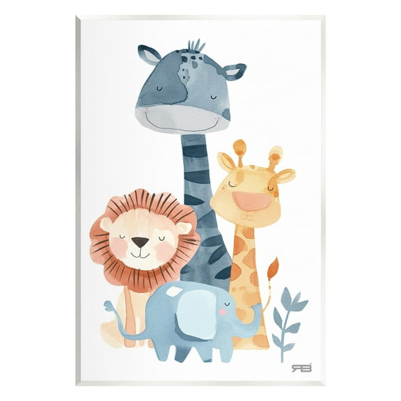 Stupell Industries Gentle Nursery Animals Animals & Insects Painting Unframed Art Print Wall Art, 10 x 15