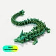 thumbnail image 2 of EROCK 3D Printed Dragon in Egg, Full Articulated Dragon Crystal Dragon with Dragon Egg, Home Office Decor Executive Desk Toys, Adults Fidget Toys for Autism/ADHD (Laser Yellow&Green, 12"), 2 of 9