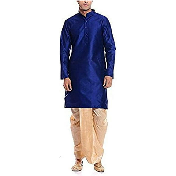 Royal Kurta Mens Cotton Silk Kurta Dhoti