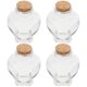 thumbnail image 4 of 4 botellas de deseos de cristal con forma de corazón, con tapa de corcho., 4 of 8