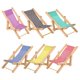 thumbnail image 1 of 6pcs Folding Simulated Beach Chair Model Doll House Miniature Beach Chair Prop Microlandscape Layout, 1 of 4