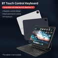 thumbnail image 2 of yeacher BT Magnetic Suction Touch Control Keyboard with Protective Shell Compatible with iPad Air 4/5 iPad Pro 11'' Black(without Backlight), 2 of 5