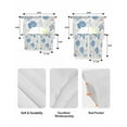 thumbnail image 6 of Coastal Blue Coral Kitchen Curtains Sets 24 Inch Length with Valance, Summer Watercolor Ocean Sea Swag Valances and Tiers Curtain Set Drapes Swag Curtains for Living Room, Bathroom, Bedroom, Cafe, 6 of 6