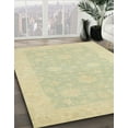 thumbnail image 3 of Ahgly Company Machine Washable Indoor Rectangle Abstract Brown Gold Area Rugs, 2' x 4', 3 of 7