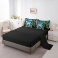 thumbnail image 5 of Castle Fairy Dirt Bike Pattern Twin Bedding Sets 7-Piece for Teens, Graffiti Print Bedding Comforter Set for Bedroom, Blue Yellow,Black Reversible, 5 of 7
