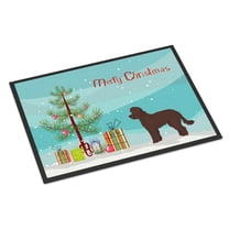 Carolines Treasures CK3880MAT Whoodle 1 Christmas Tree Door Mat Indoor Rug or Outdoor Welcome Mat 18x27 Doormat 27"L x