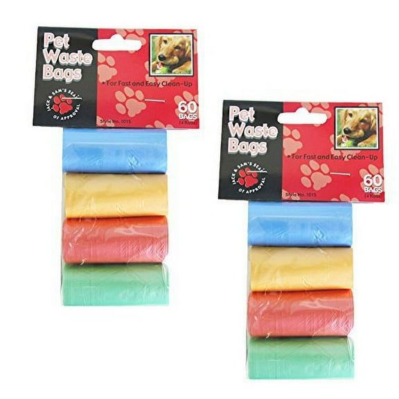 Allary #1015 Pet Waste Clean Up Bags-60 Bags Per Package (Set of 2 Packages of Bags (120 bags))