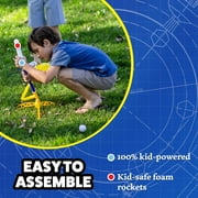 Stomp Rocket® Original Jr. Glow Rocket Refill for Kids, Soars 100 ft, 6 Jr. Glow Foam Refill Rockets Only, Gift for Boys and Girls Ages 3 and up