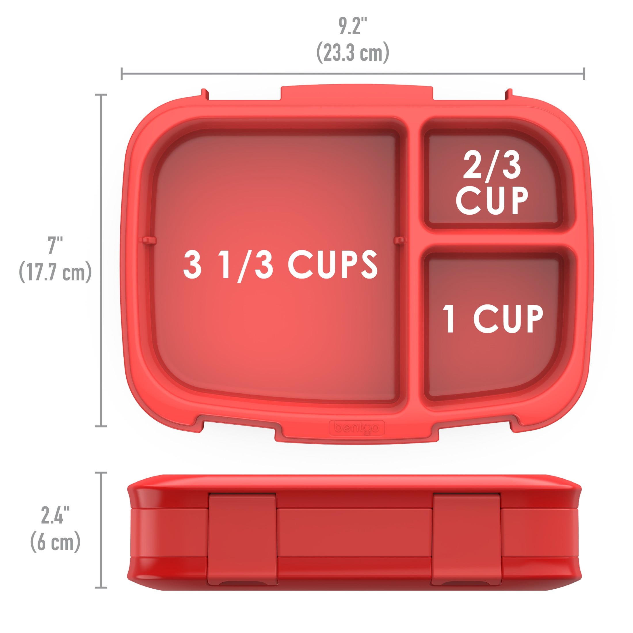 Bentgo Fresh – Leak-Proof, Bento Lunch Box for Adults and Teens, 4-Compartment Leak-Proof Design, Great for Portion Control