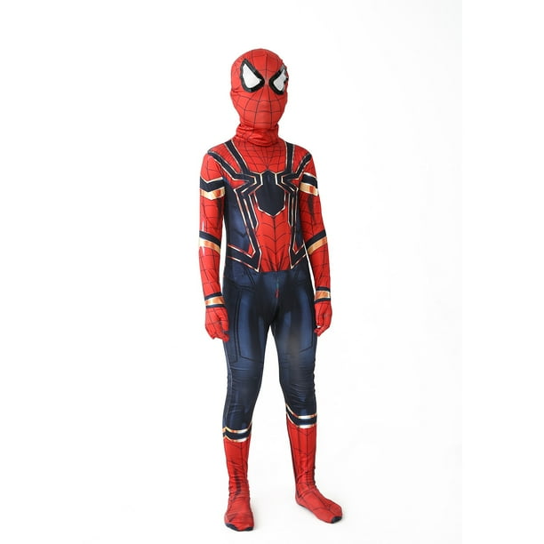 Conjunto de disfraz de superhéroe para niños y niñas, traje de Spiderman, estilo 3D, para Halloween y Navidad, 12 estilos