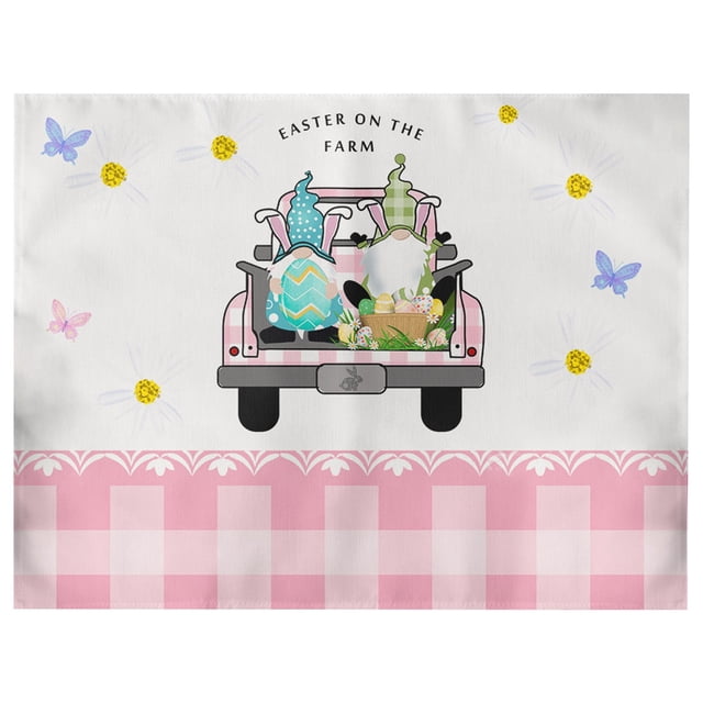 Easter Gift Placemat Washable Suitable For Party Kitchen Dining Decorations