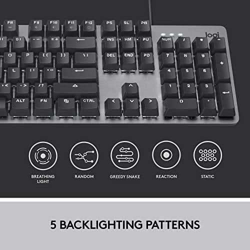 Logitech K845 Mechanical Illuminated Keyboard,Mechanical Strong Adjustable Tilt Legs, Full Size, Aluminum Top Case, 104 Keys, USB Windows (TTC Blue Switches) - Walmart.com
