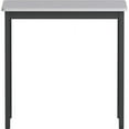 thumbnail image 6 of Lorell Utility Table  Gray Rectangle Laminated Top  Powder Coated Black Base x 30 Table Top Width x 1813 Table Top Depth  30 Height  Assembly Required  Melamine Top Material, 6 of 8