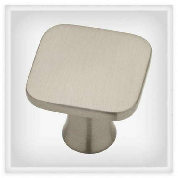 Brainerd & Liberty Hardware 272146 1.187 in. Flat Square Cabinet Knob, Satin Nickel