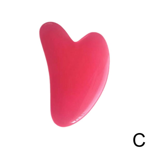 Gua Sha Board Natural Rose Quartz Face Body Massager Beauty Tool Therapy S9C1