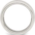 thumbnail image 3 of Sterling Silver Ss 7mm Bevel Edge Size 13 Band Made In United States qbec070-13, 3 of 6