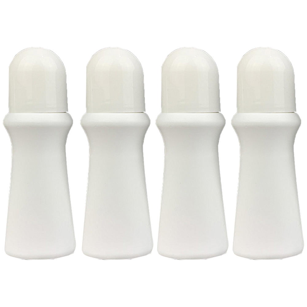 SIFANA 4 Parks/2.53oz/75ml Empty Refillable Roll on Bottles Roller Bottle Plastic Rollerball