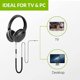 thumbnail image 2 of Audífonos Over Ear con cable Avantree Aria Extra largo para PC y TV, 2 of 3