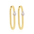thumbnail image 2 of Pear Shaped SI/HI Diamond 0.82 TCW Solid 18 Kt Yellow Gold Hoop Earrings, 2 of 3