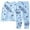 Blue, variant on LRen Girls 2 Piece Pajama Set Cute Print Sleepwear Long Sleeve Top And Pants Nightwear Outfit For Toddlers Kids Children 2 To 10 Years