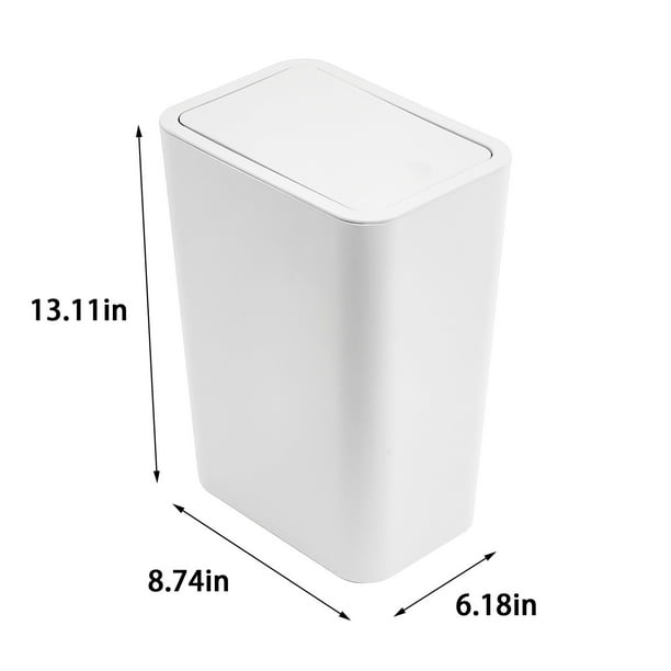 Cubo de basura con tapa abatible para el hogar, la sala de estar, la oficina, el inodoro, el baño, etc.