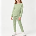thumbnail image 4 of Mifsaly Boys Girls Pajama Sets Long Sleeve Crewneck Sleepwear and Sleep Pants Kids Toddler Soft Comfortable Casual Fall Winter Pjs Nightwear, 4 of 5