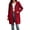 (New3)Wine, variant on Thousandth Women Long Zip Up Hooded Cardigan Sweatshirt Casual Fleece Lined Loose Fit Pocket Hoodie Jacket Fall Winter Layering Coat