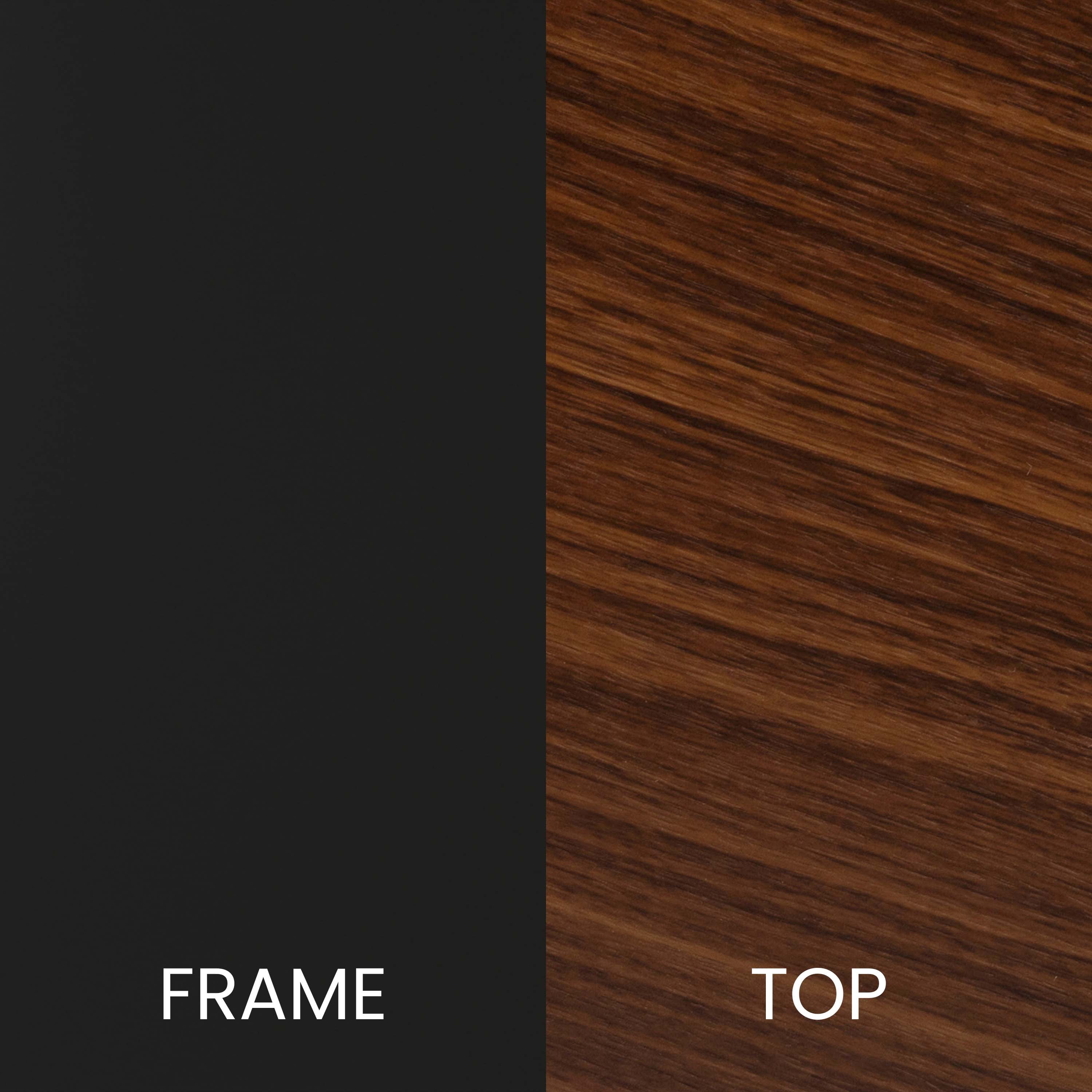 Flash Furniture Hampstead Contemporary End Table, Walnut/Matte Black