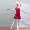 thumbnail image 2 of WhouRiu Girls Ballet Dance Tutu Dress Elegant Solid Color Sleeveless Crew Neck Mesh Dresses Kids Comfortable Performance Clothing,8-9 Years, 2 of 9