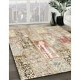 thumbnail image 2 of Ahgly Company Indoor Square Contemporary Deep Peach Orange Patchwork Area Rugs, 5' Square, 2 of 6
