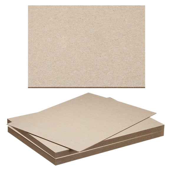 Uxcell 0.06"x12"x8" Book Board, 20 Pack Chipboard Sheets Book Binding Board Bookboard Bookbinding Supplies, Gray