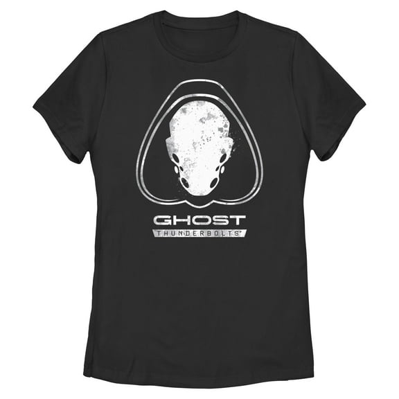 Womens Marvel: Thunderbolts Ghost Portrait Logo T Shirt