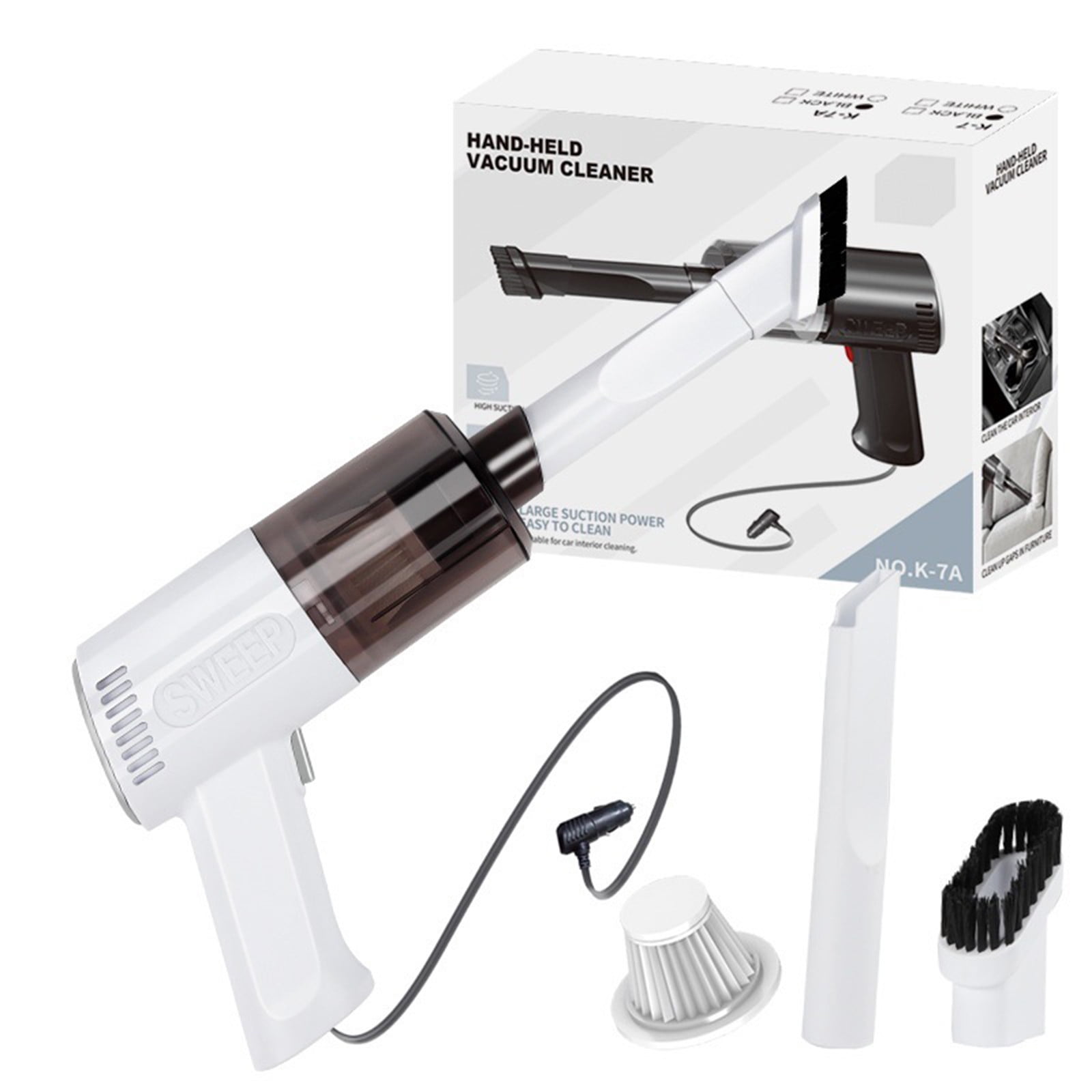 Gaiseeis Wireless Handheld Car Vacuum Cleaner, 9000pa High Power