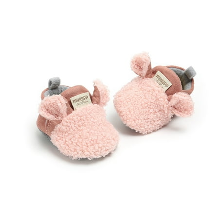 

LYCAQL Toddler Shoes Shoes Baby Girl Child Trainers Crawling Lamb Boy Slippers Prewalker Baby Shoes Girls Size 4 Shoes (Pink 12-18 Months)