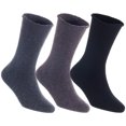 thumbnail image 3 of Lian LifeStyle Fantastic Children's 3 Pairs Wool Crew Socks Super Comfortable, Soft, and Durable LK0601 Size 12M-24M Assorted, 3 of 4