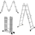 thumbnail image 1 of Escalera Bluelander 3.3 Metros, Escalera Multiposiciones, Plegable, 12 Peldaños, Antideslizante, 1 of 5