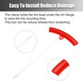 thumbnail image 3 of Unique Bargains 2 Pcs ABS Wheel Protector Tire Changing Tyre Changer Guard Rim Tools for Motorcycle Car ATV 15cm Red, 3 of 6