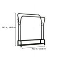 Double Rail Clothing Rack Heavy Duty Freestanding Garment Rack Metal