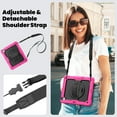 thumbnail image 7 of For iPad Air 13 inch Case (2025 M3/2024 M2), 360 Rotating Shockproof Cover with Stand, Screen Protector, Shoulder Strap, Rose, 7 of 7