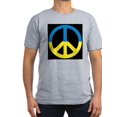 thumbnail image 1 of CafePress - Peace Sign Ukraine Flag Men's Classic T Shirt - Men's Fitted T-Shirt, 1 of 1