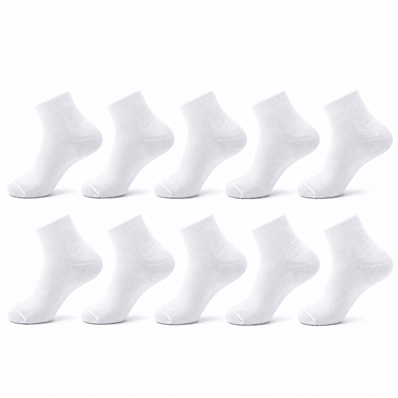 FLORNIX Seamless Socks for Girls Boys Thin Breathable School Uniform Socks Toddlers Cotton Crew Socks 3T-15 Years 6 Pack