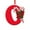 O, variant on Pompotops Red Christmas Initial Ornaments, 26 Letters Christmas Tree Decoration Pendant, Christmas Tree Ornaments Personalized DIY Christmas Ornaments Christmas Decoration Xmas Tree Hanging Decor