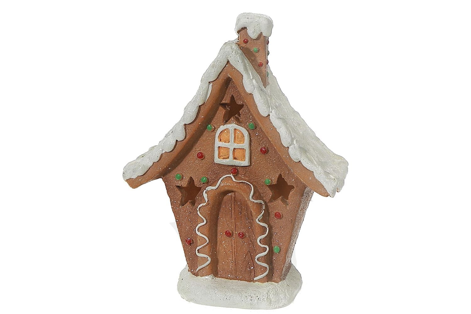 Maison De Pain D'Épice En Polyrésine Menée