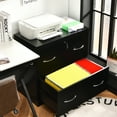 thumbnail image 2 of Costway 2-Drawer File Cabinet w/Lock, Hinging Bar Letter & Legal Size Black, 2 of 10