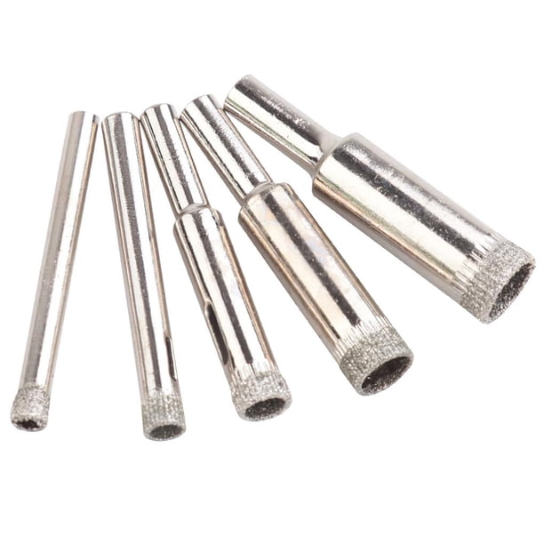 Kenally 5 piezas de abridor de agujeros de mármol, juego de brocas de diamante eficientes, taladro de diamante potente, abridor de agujeros de vidrio Herramientas y ferretería Kenally TO002343-00