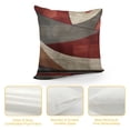 thumbnail image 4 of COMIO Abstract Spiral Throw Pillow Covers Retro Burgundy Red Gray Geometric Stripes Lines Cushion Covers for Teens Men Women Modern Simple Style Cushion Cases for Living Room Couch, 4 of 5