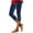 Navy-06, variant on Mitankcoo Women's Velvet Jogger Leggings - Athletic Workout Capris - Stretch Cropped Pants for Fitness