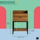 thumbnail image 4 of Buro Mesa Lateral de Noche Mubson Adula Madera Natural Estructura Metálica Color Negro 40x30 cm 60 cm, 4 of 5